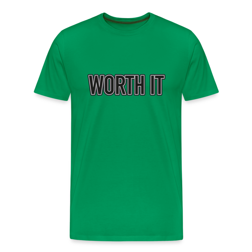 Worth it - Männer T-Shirt - Kelly Green