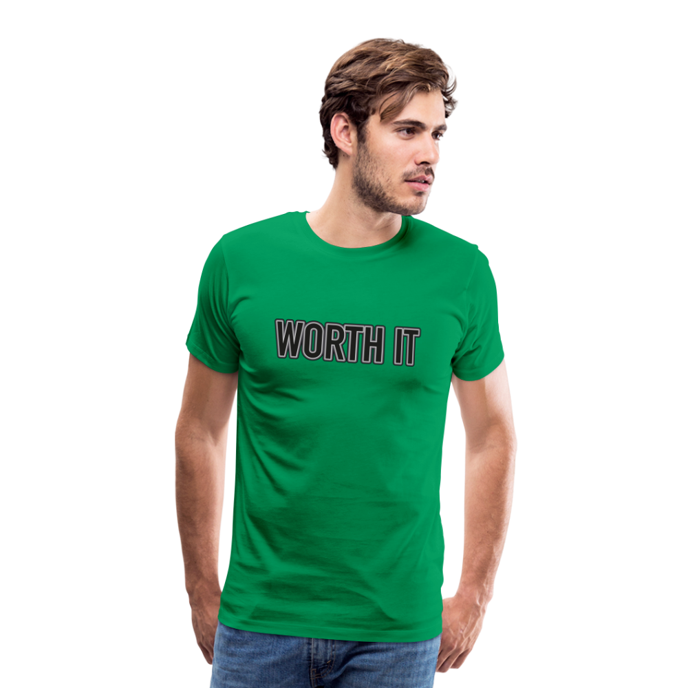 Worth it - Männer T-Shirt - Kelly Green