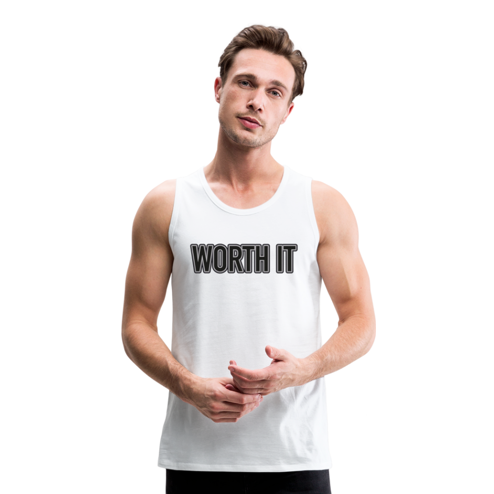 Worth it - Männer Tank Top - weiß