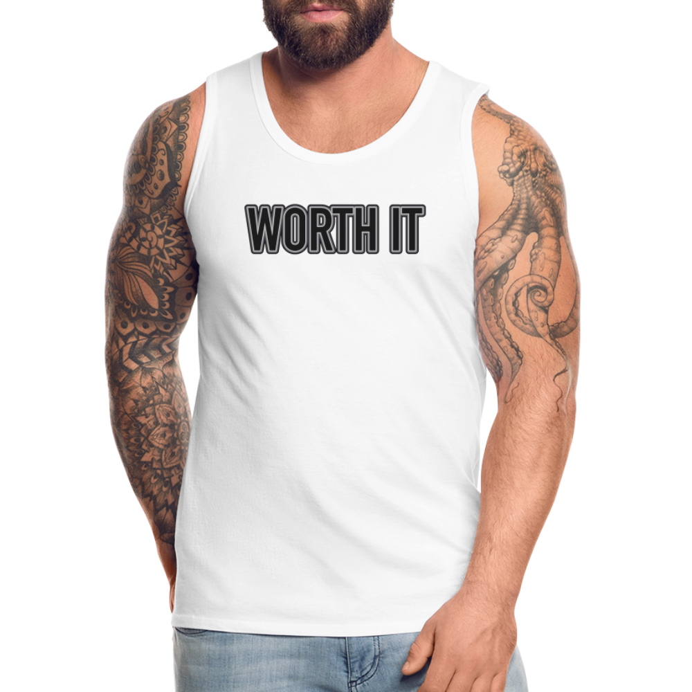 Worth it - Männer Tank Top - weiß