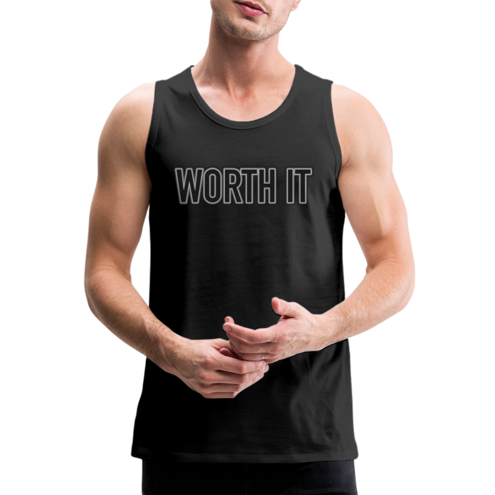 Worth it - Männer Tank Top - Schwarz