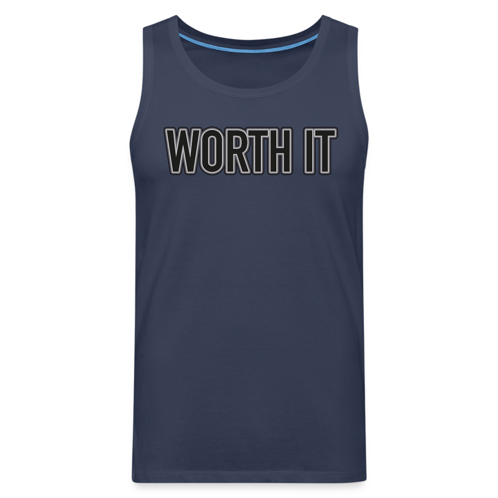 Worth it - Männer Tank Top - Navy