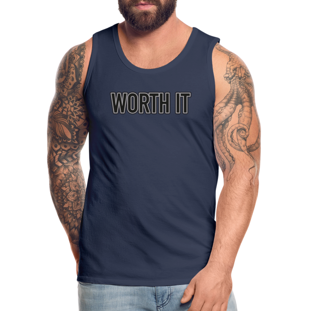 Worth it - Männer Tank Top - Navy