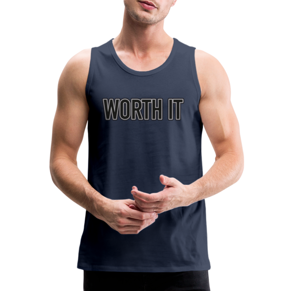 Worth it - Männer Tank Top - Navy