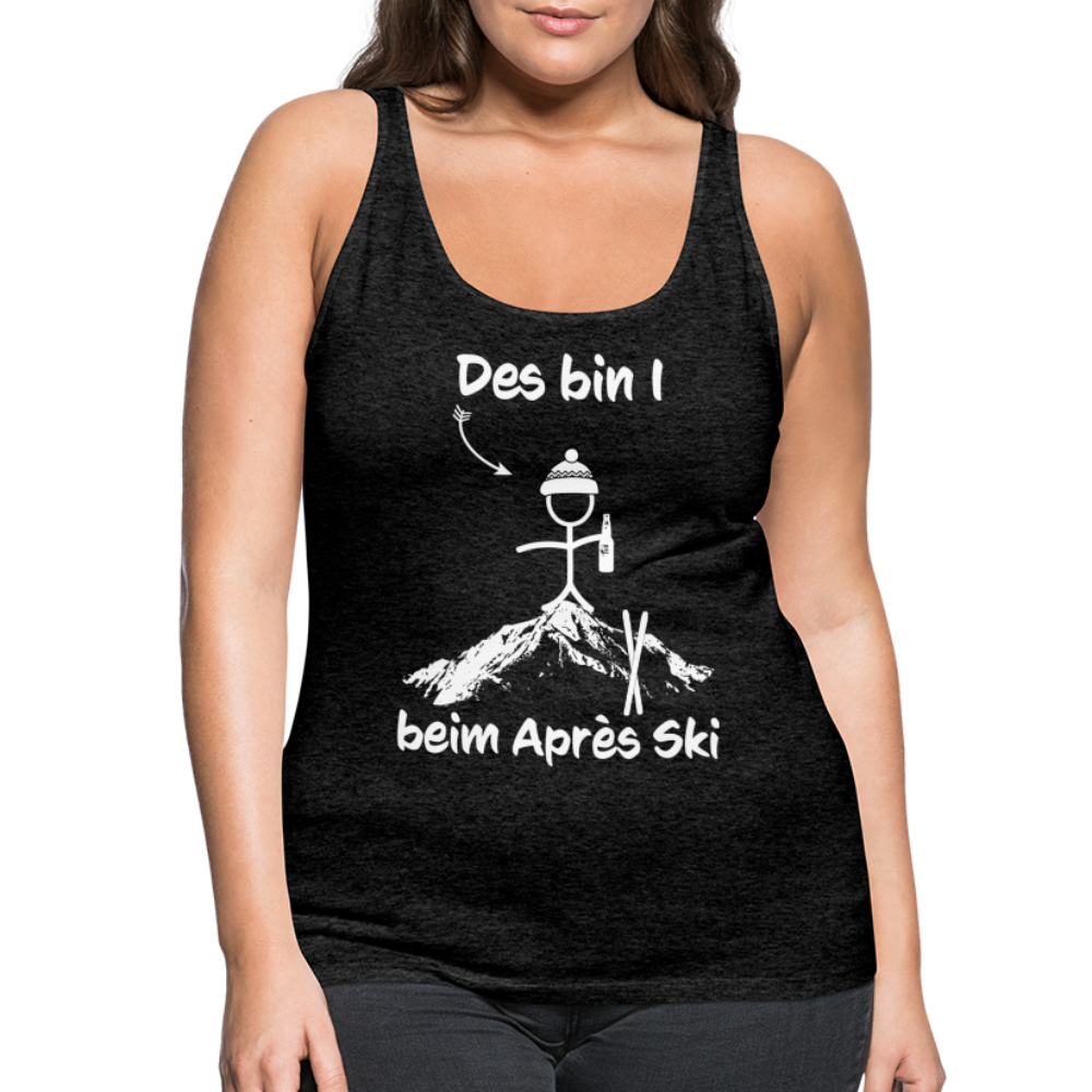 Des bin I beim Après Ski - Frauen Tank Top - Anthrazit