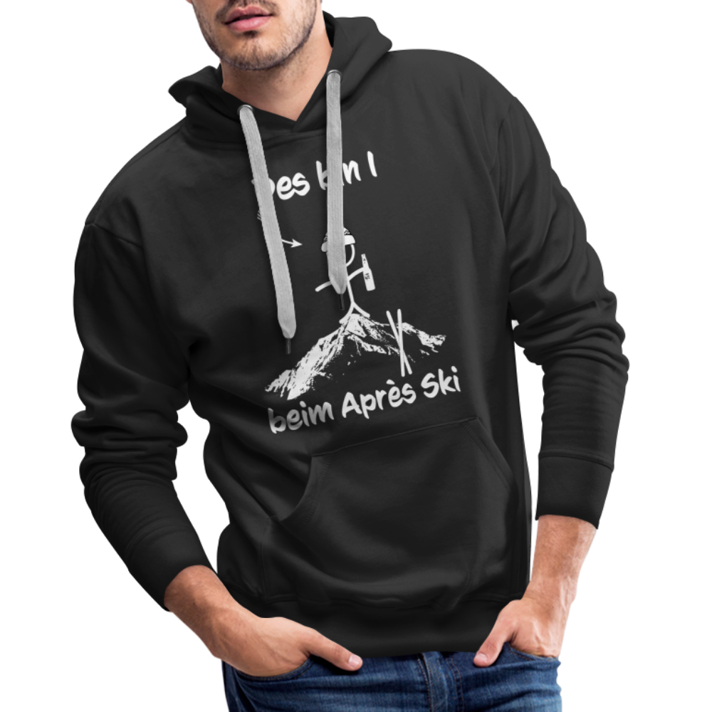 Des bin I beim Après Ski - Männer Hoodie - Schwarz