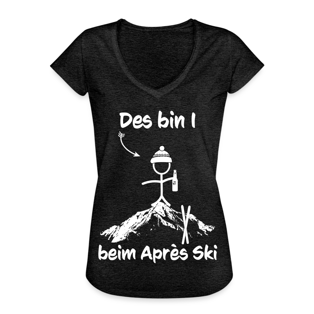 Des bin I beim Après Ski - Frauen Vintage T-Shirt - Anthrazit