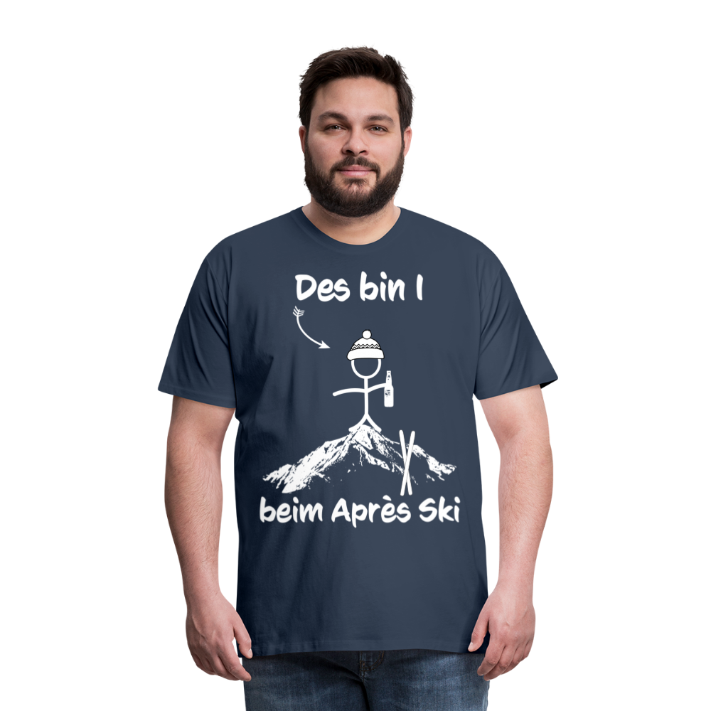 Des bin I beim Après Ski - Männer T-Shirt - Navy