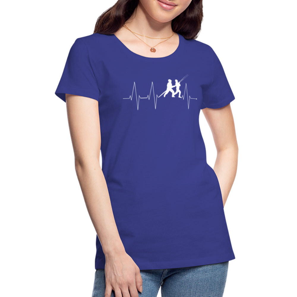 Herzschlag Feuerwehr - Frauen T-Shirt - Königsblau