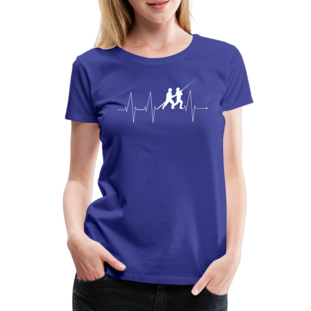 Herzschlag Feuerwehr - Frauen T-Shirt - Königsblau