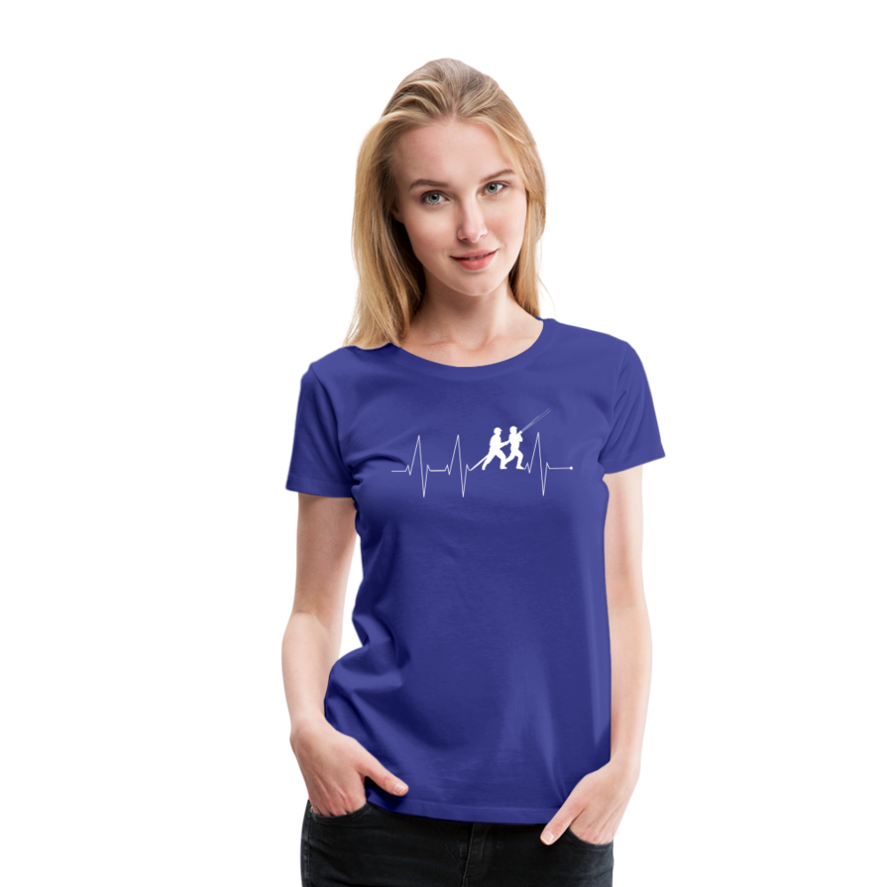Herzschlag Feuerwehr - Frauen T-Shirt - Königsblau