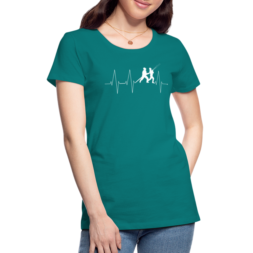 Herzschlag Feuerwehr - Frauen T-Shirt - Divablau