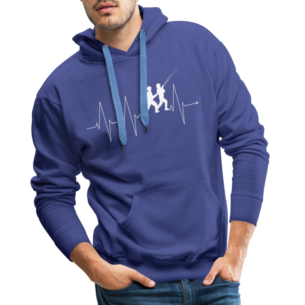 Herzschlag Feuerwehr - Männer Hoodie - Königsblau