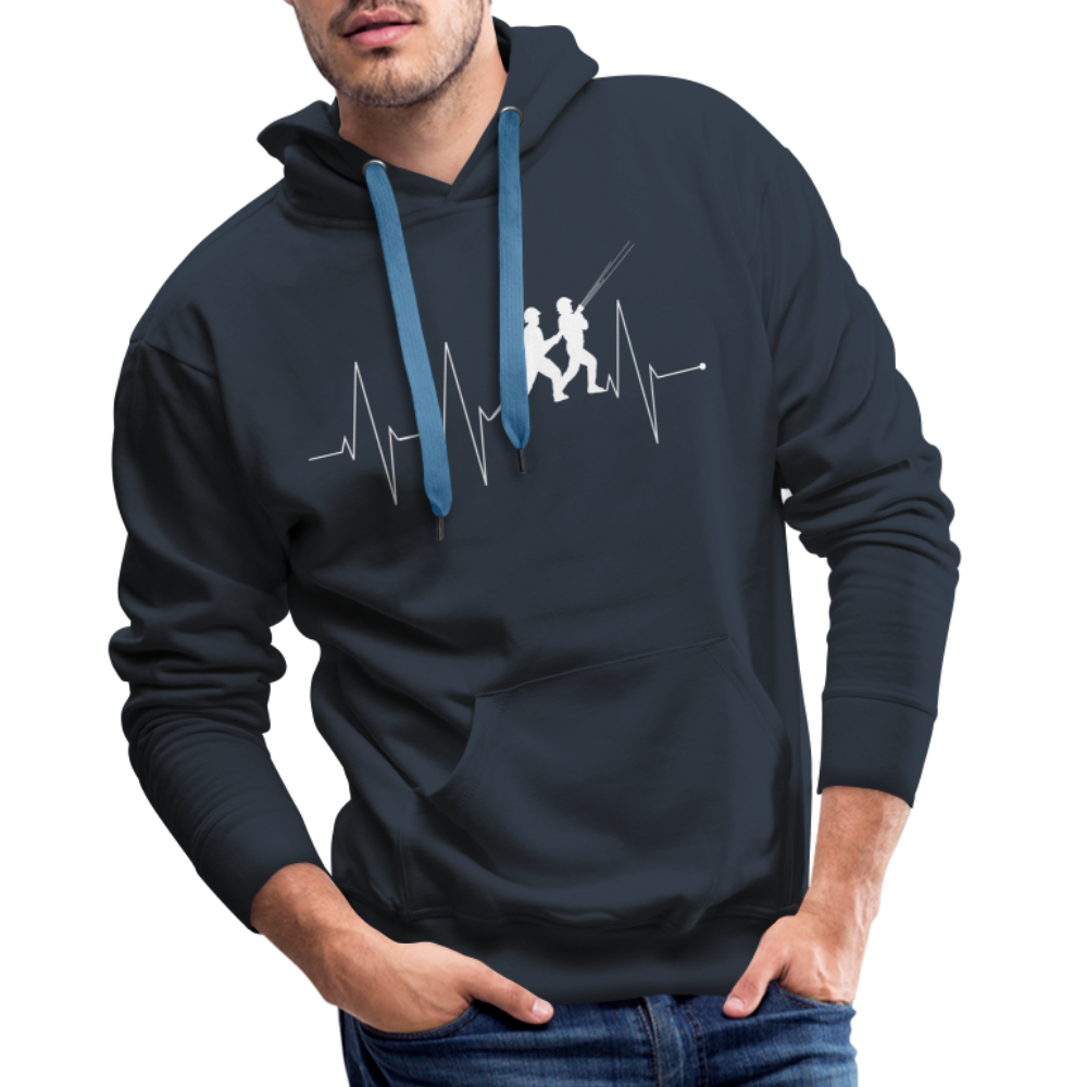 Herzschlag Feuerwehr - Männer Hoodie - Navy