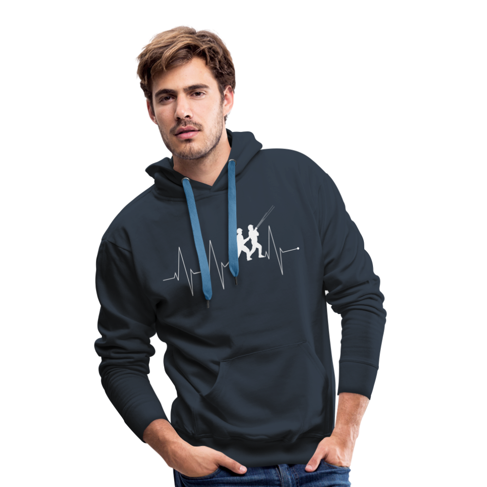 Herzschlag Feuerwehr - Männer Hoodie - Navy