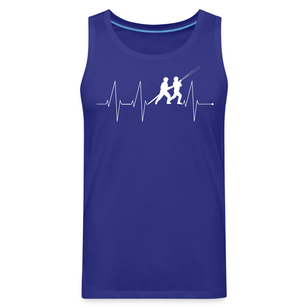 Herzschlag Feuerwehr - Männer Tank Top - Königsblau
