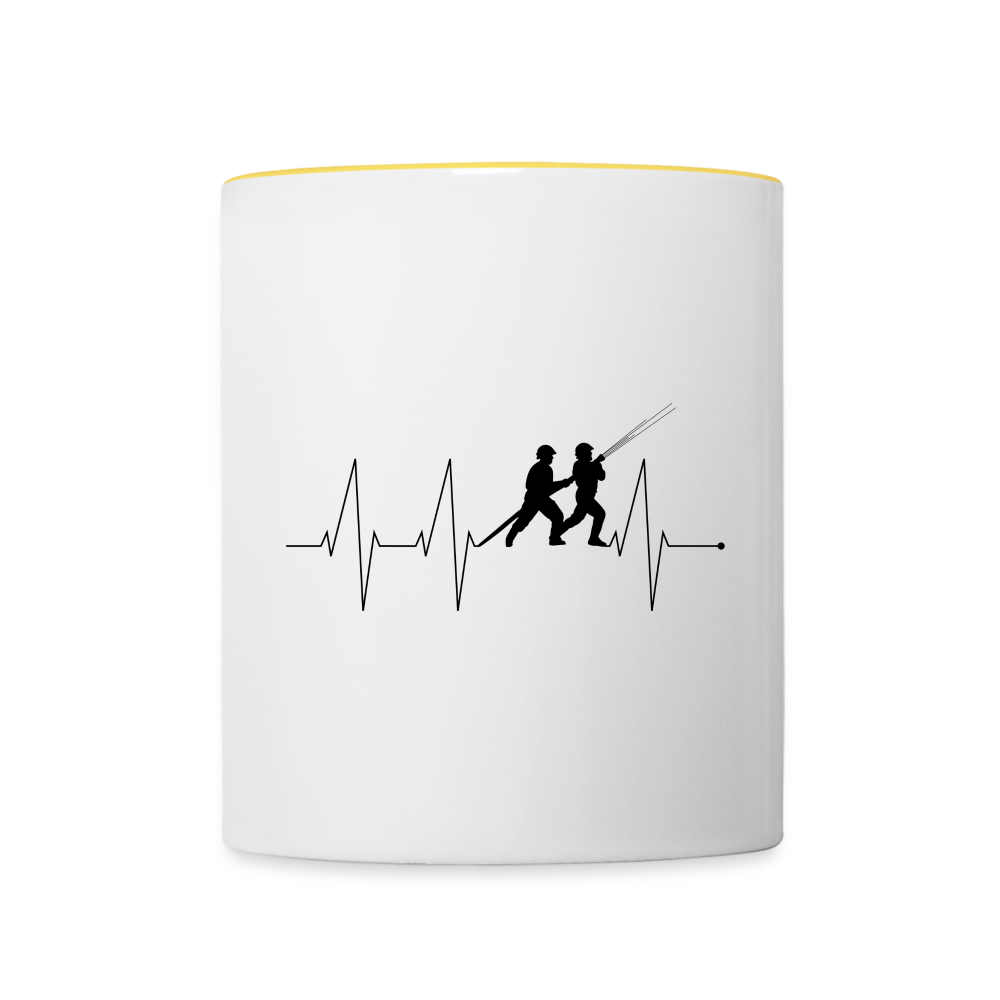 Herzschlag Feuerwehr Tasse zweifarbig 325 ml Die Brillies