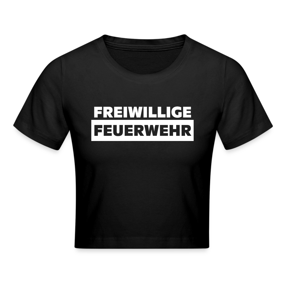 Freiwillige Feuerwehr - Crop T-Shirt - Schwarz