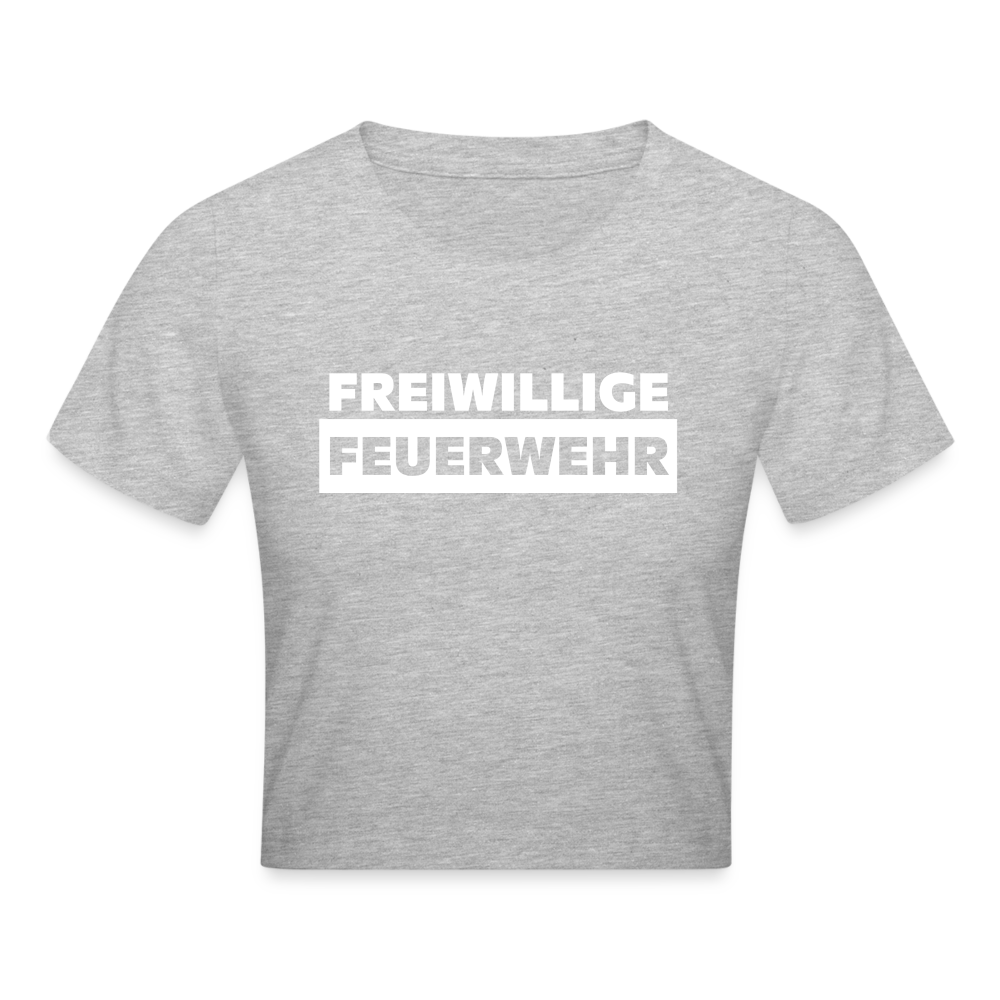 Freiwillige Feuerwehr - Crop T-Shirt - Grau meliert