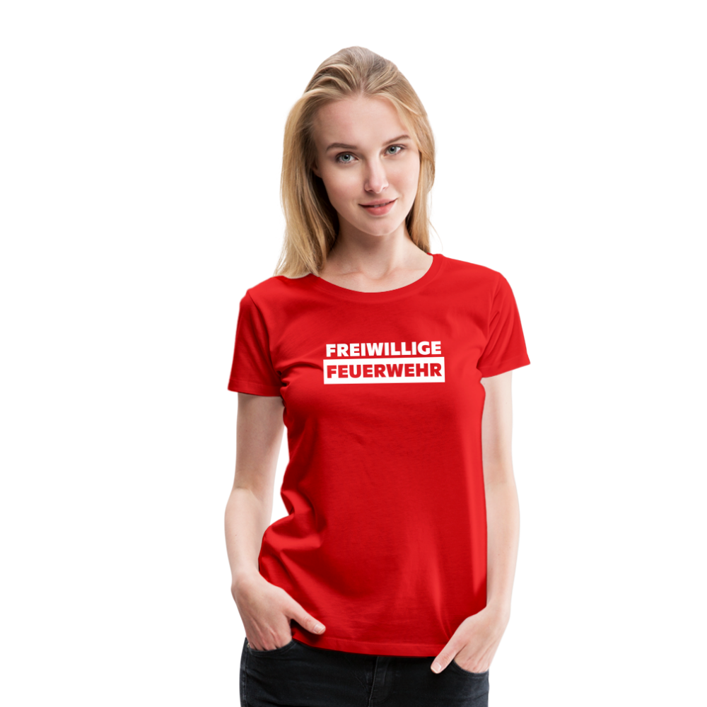 Freiwillige Feuerwehr - Frauen T-Shirt - Rot