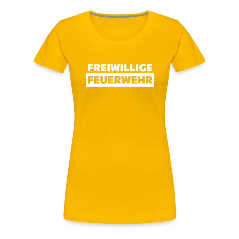 Freiwillige Feuerwehr - Frauen T-Shirt - Sonnengelb
