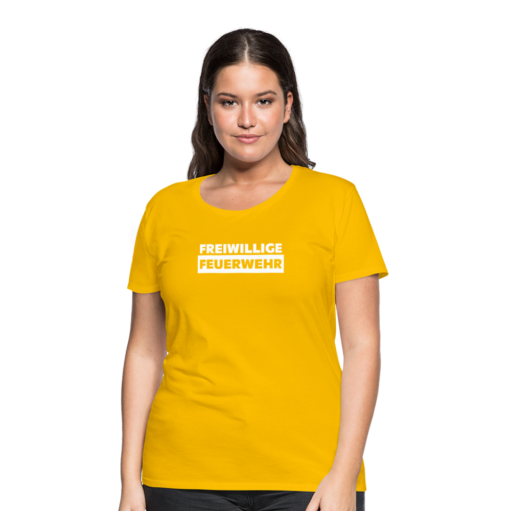 Freiwillige Feuerwehr - Frauen T-Shirt - Sonnengelb