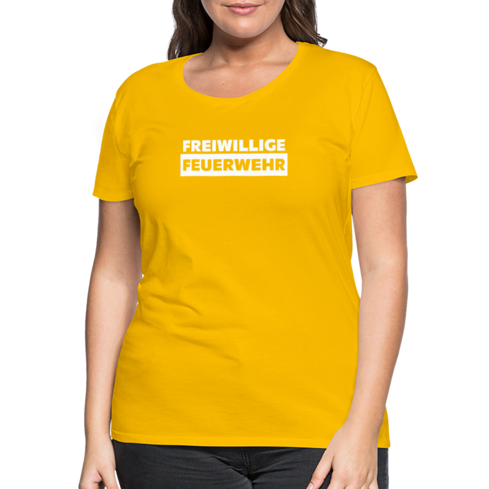 Freiwillige Feuerwehr - Frauen T-Shirt - Sonnengelb