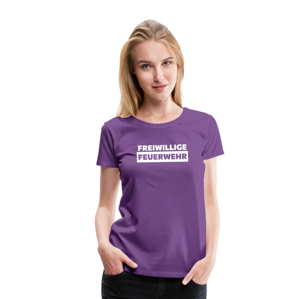 Freiwillige Feuerwehr - Frauen T-Shirt - Lila
