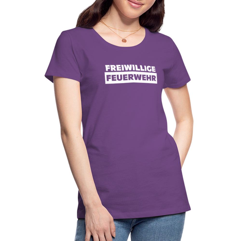 Freiwillige Feuerwehr - Frauen T-Shirt - Lila