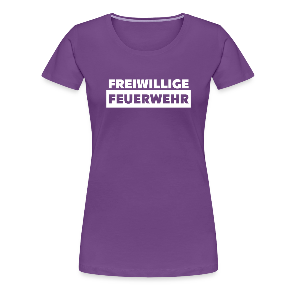 Freiwillige Feuerwehr - Frauen T-Shirt - Lila