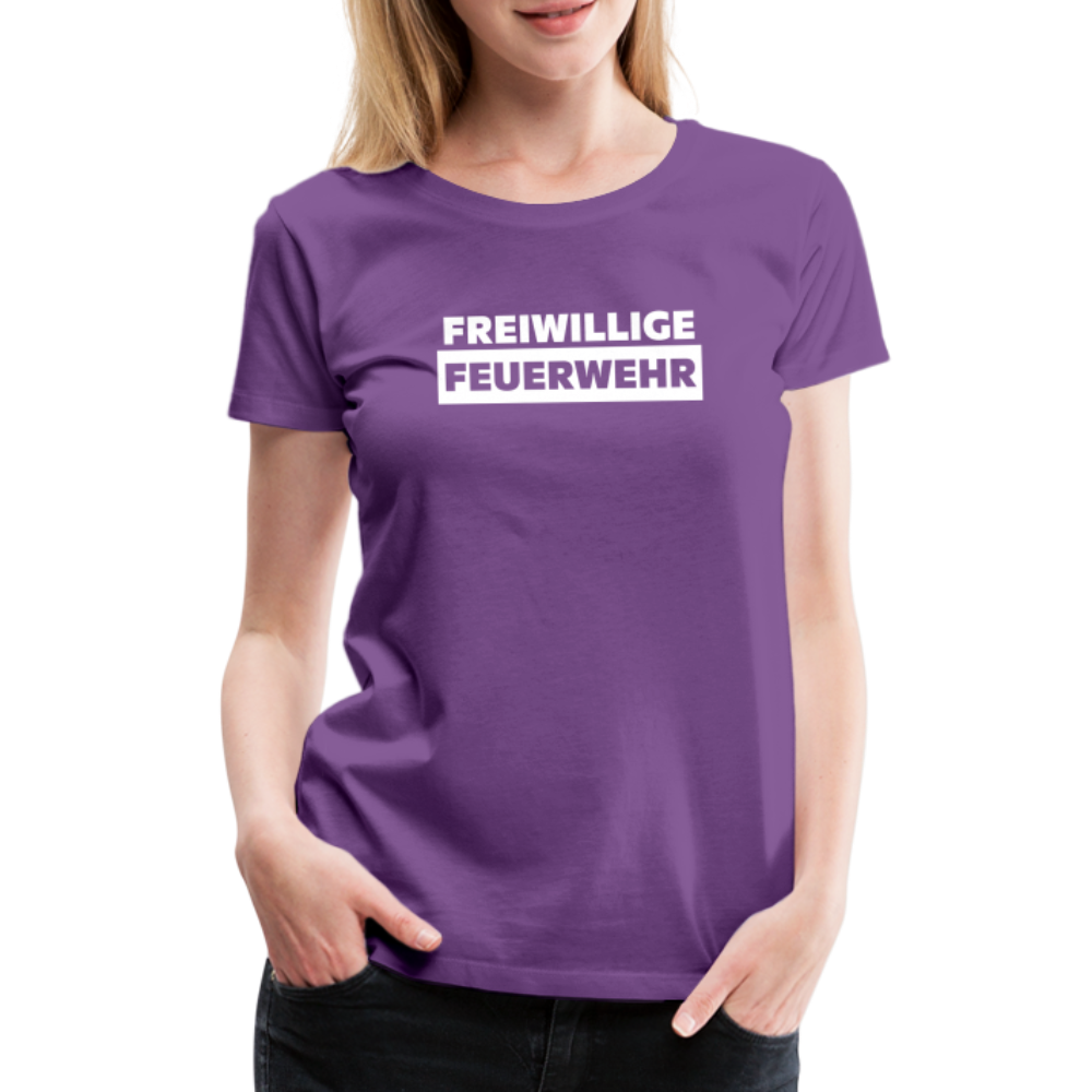 Freiwillige Feuerwehr - Frauen T-Shirt - Lila
