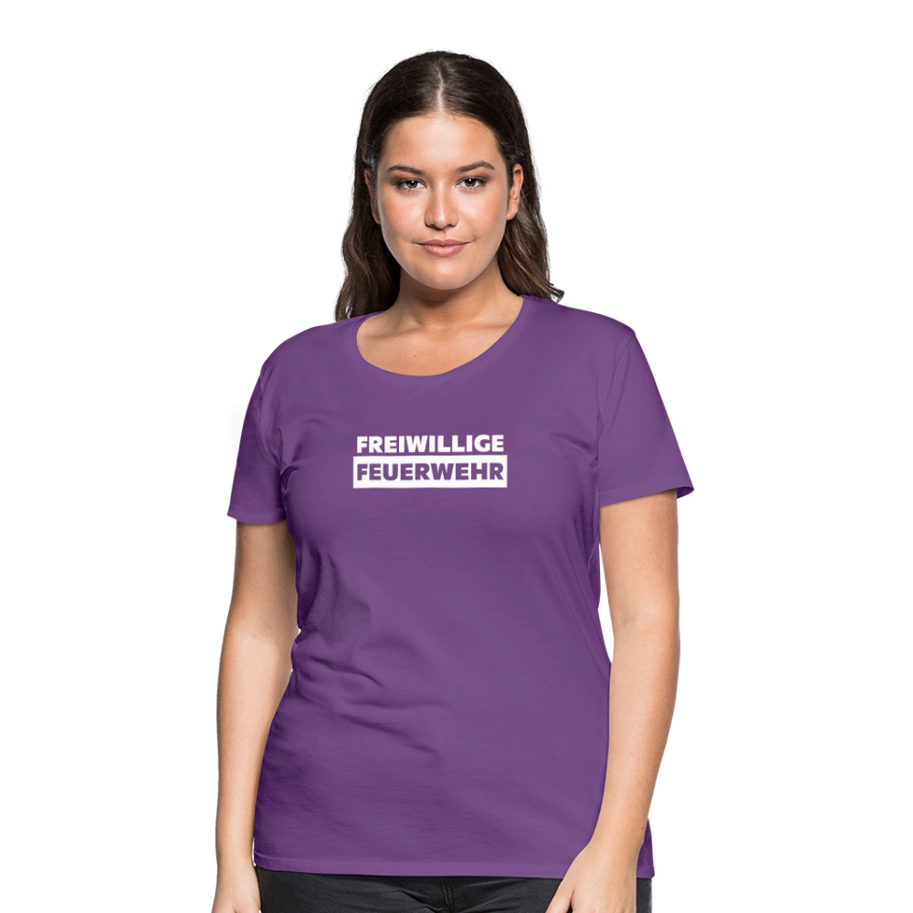 Freiwillige Feuerwehr - Frauen T-Shirt - Lila
