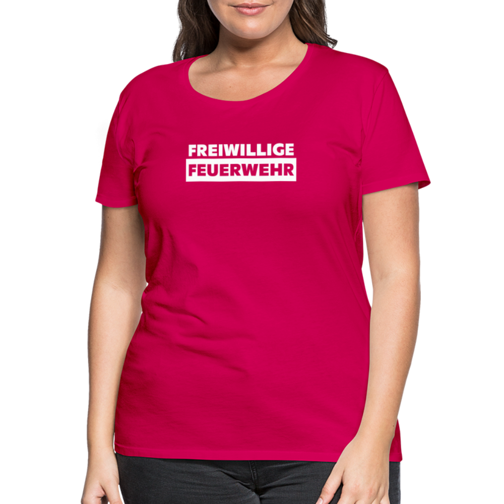 Freiwillige Feuerwehr - Frauen T-Shirt - dunkles Pink