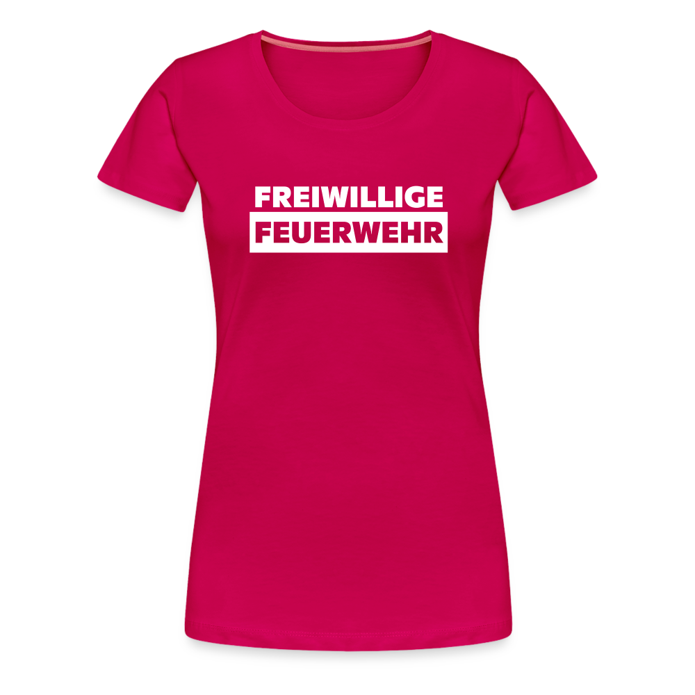 Freiwillige Feuerwehr - Frauen T-Shirt - dunkles Pink