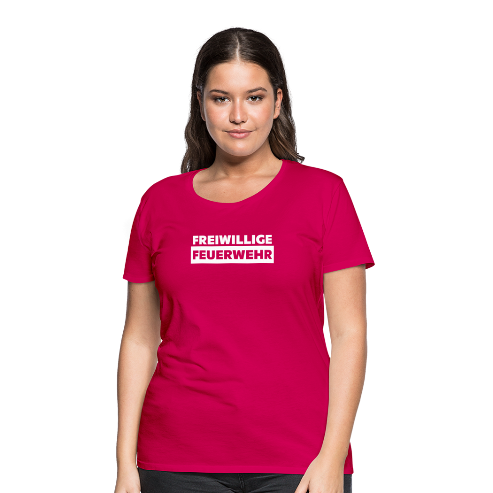 Freiwillige Feuerwehr - Frauen T-Shirt - dunkles Pink