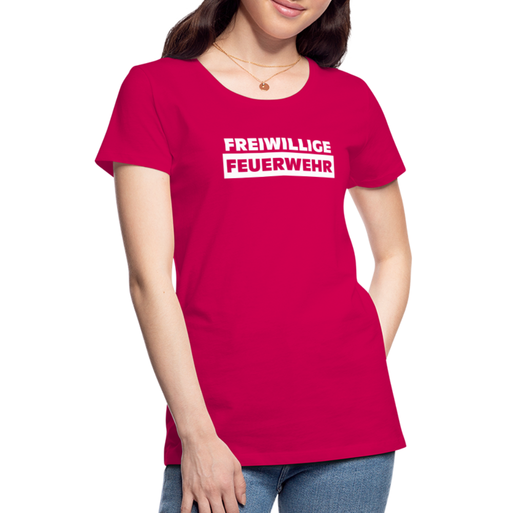 Freiwillige Feuerwehr - Frauen T-Shirt - dunkles Pink