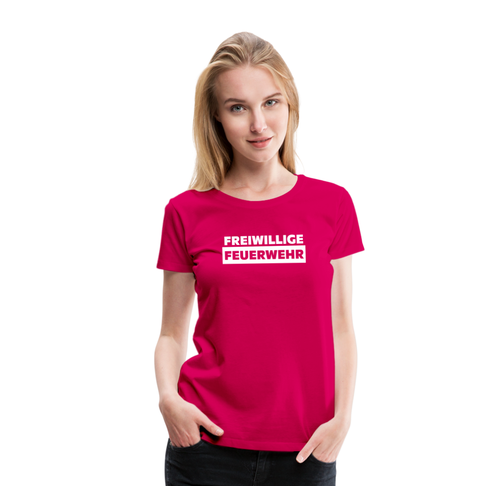 Freiwillige Feuerwehr - Frauen T-Shirt - dunkles Pink