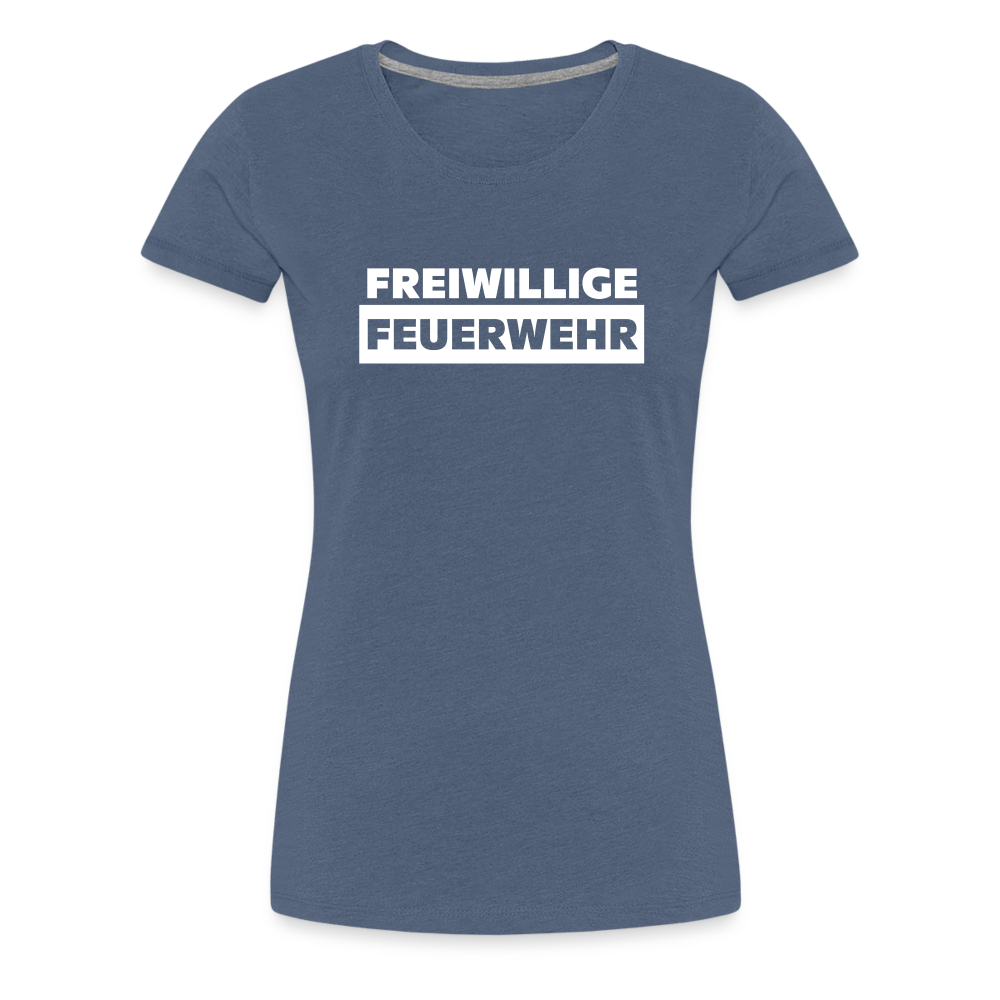Freiwillige Feuerwehr - Frauen T-Shirt - Blau meliert