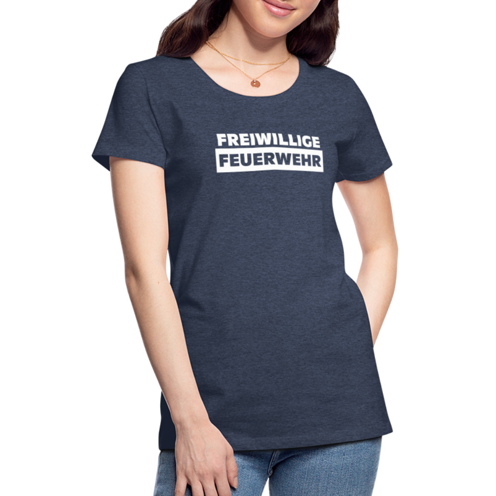 Freiwillige Feuerwehr - Frauen T-Shirt - Blau meliert