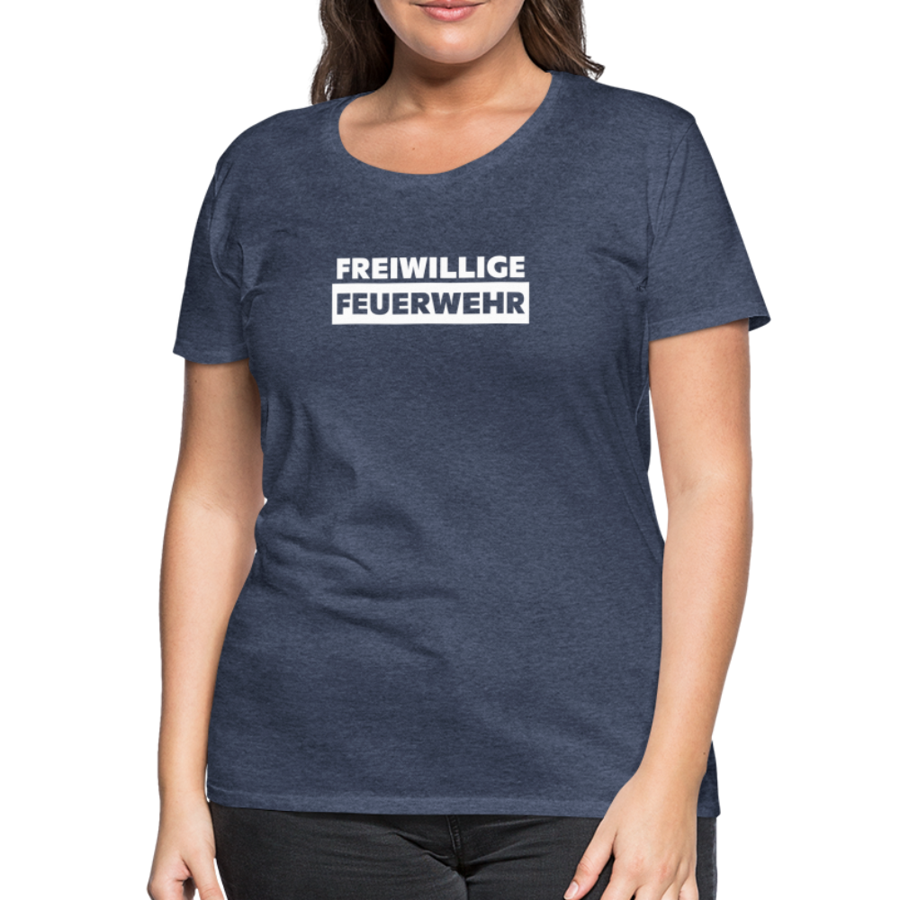 Freiwillige Feuerwehr - Frauen T-Shirt - Blau meliert