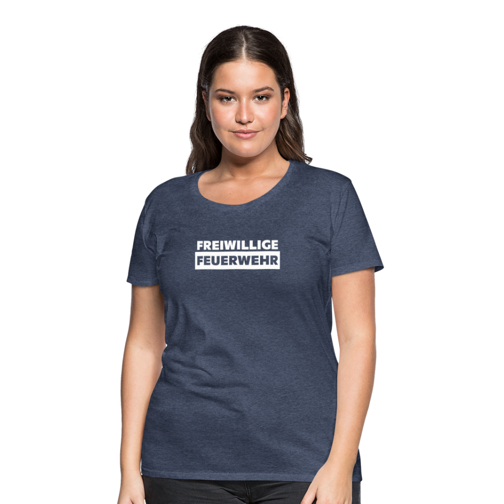 Freiwillige Feuerwehr - Frauen T-Shirt - Blau meliert