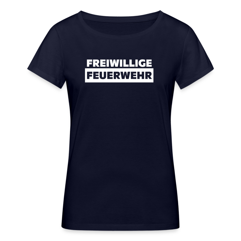Freiwillige Feuerwehr - Frauen T-Shirt aus 100% Bio-Baumwolle - Navy