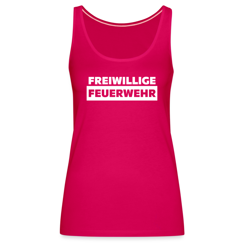 Freiwillige Feuerwehr - Frauen Tank Top - dunkles Pink