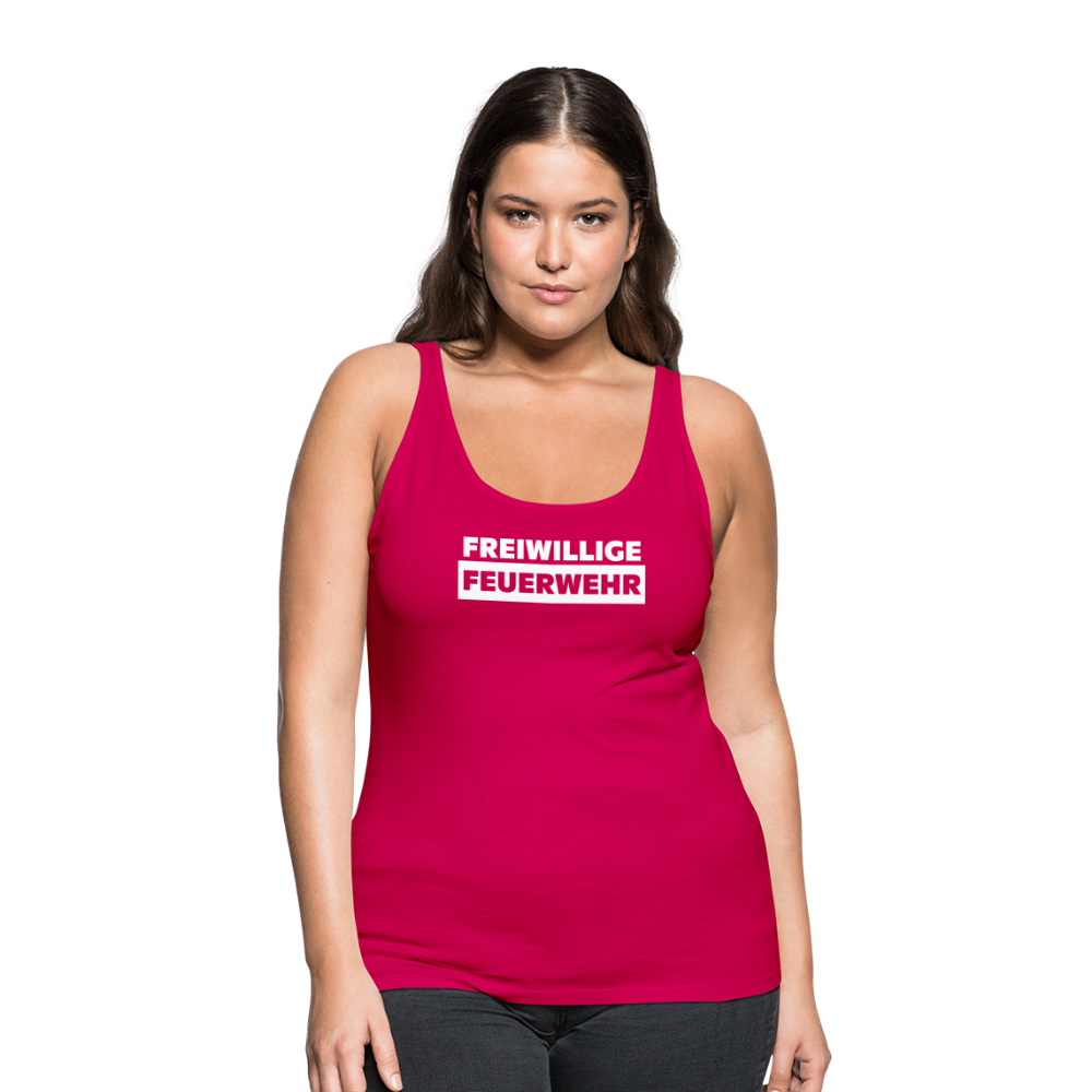 Freiwillige Feuerwehr - Frauen Tank Top - dunkles Pink