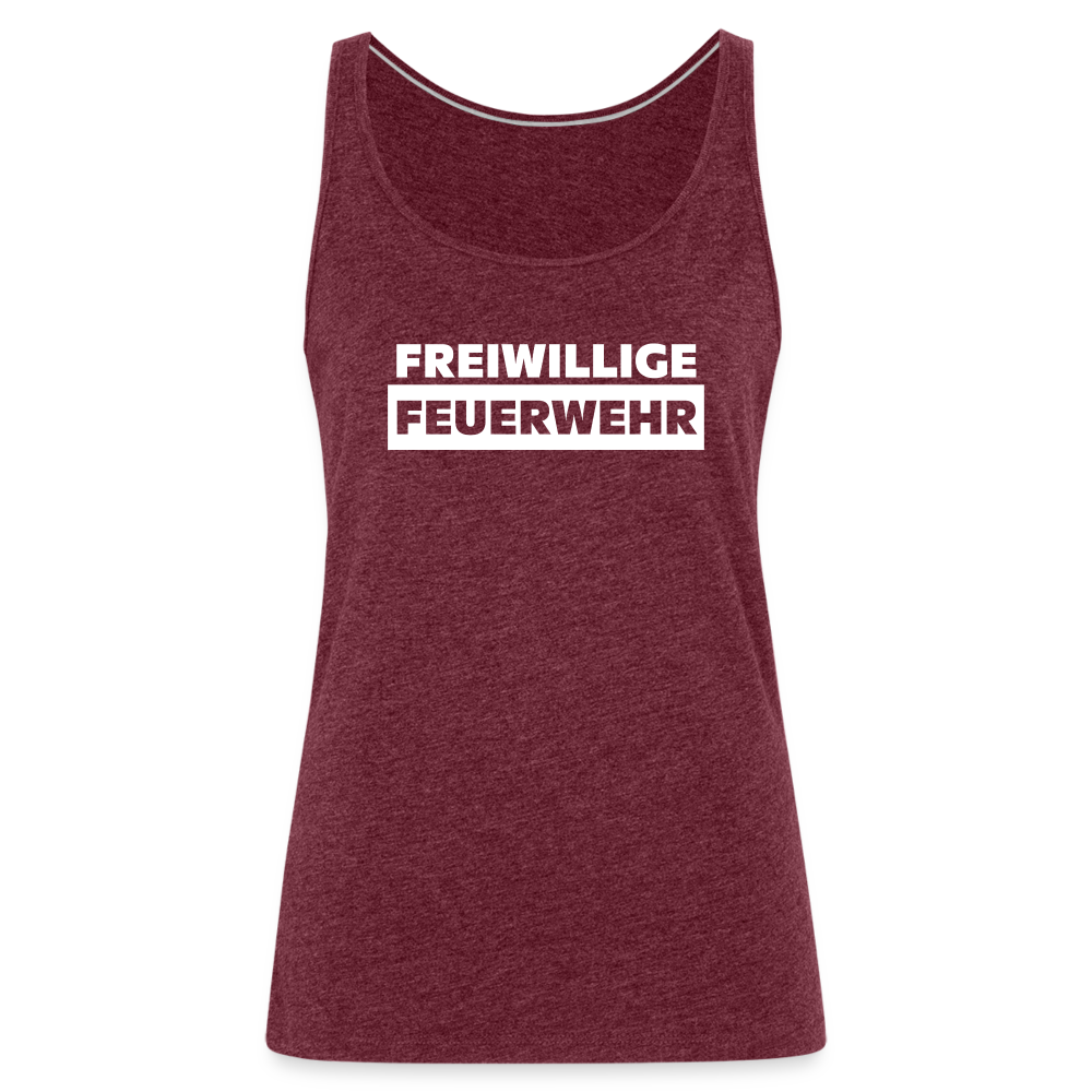 Freiwillige Feuerwehr - Frauen Tank Top - Bordeauxrot meliert