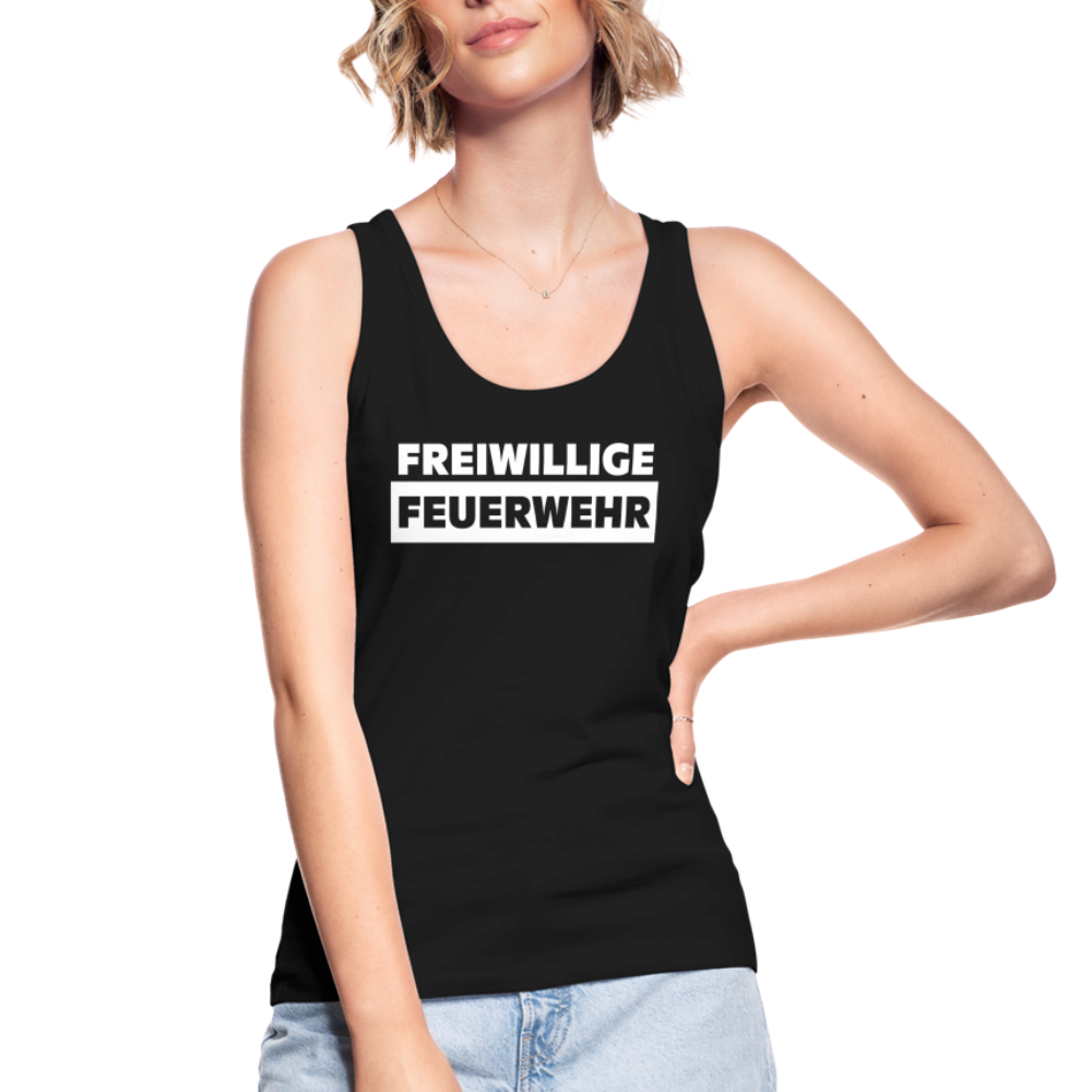 Freiwillige Feuerwehr - Frauen Tank Top aus 100% Bio-Baumwolle - Schwarz