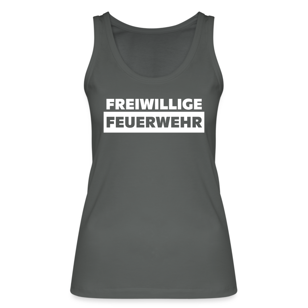 Freiwillige Feuerwehr - Frauen Tank Top aus 100% Bio-Baumwolle - Anthrazit