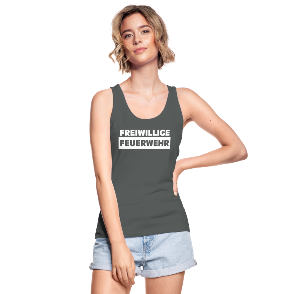 Freiwillige Feuerwehr - Frauen Tank Top aus 100% Bio-Baumwolle - Anthrazit