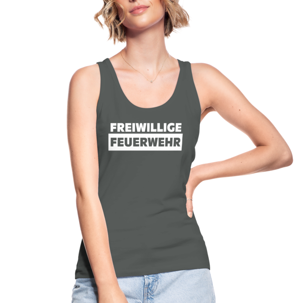 Freiwillige Feuerwehr - Frauen Tank Top aus 100% Bio-Baumwolle - Anthrazit