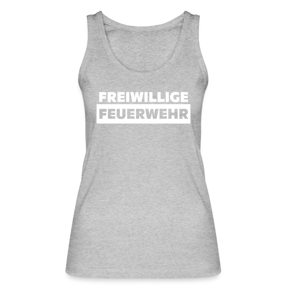 Freiwillige Feuerwehr - Frauen Tank Top aus 100% Bio-Baumwolle - Grau meliert